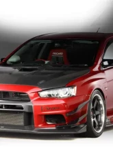 Varis Carbon Vented Hood Version 1 for Mitsubishi EVO X CZ4A 2008-2015                                     - VBMI-117 - Image 3
