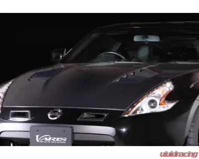 Varis FRP Cooling Bonnet for Nissan 370Z Z34 2009-2018, Lightweight Fiberglass Design - VBNI-107