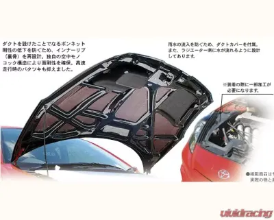 Varis Version 1 Cooling CFRP Bonnet for Toyota Celica ZZT23 2000-2005 - VBTO-114