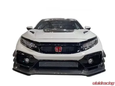 Varis Arising-II Double Canards for Honda Civic Type R 2017-2021, Lightweight Material - VAHO-021