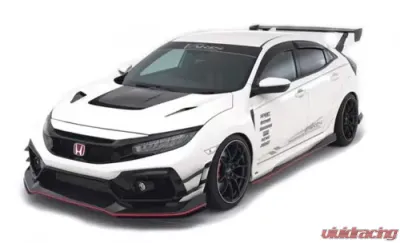 Varis Arising-II Double Canards for Honda Civic Type R 2017-2021, Lightweight Material - VAHO-021