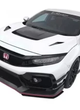 Varis Arising-II Double Canards for Honda Civic Type R 2017-2021, Lightweight Material                                     - VAHO-021 - Image 4