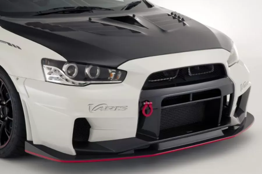 Varis Front Bumper Version 3 and Front Lip FRP Mitsubishi Evo X 2007-2016 - VAMI-225