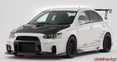 Varis Front Bumper Version 3 with Carbon Fiber Front Lip for Mitsubishi Evo X 2007-2016 - VAMI-224