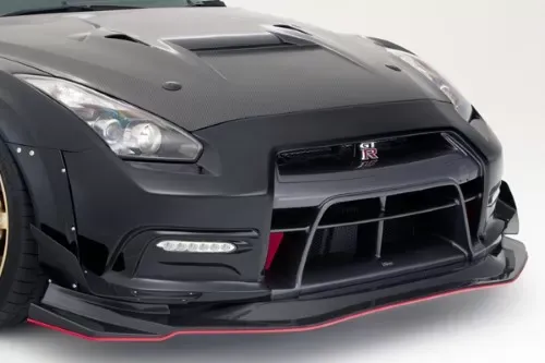 Varis '17 Ultimate Front Bumper Ver. 2 w/ Wide Under Lip Nissan R35 GT-R 09-19 - VANI-220