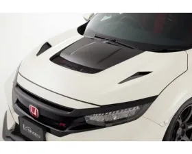 Varis Arising-I Carbon Fiber Vented Cooling Hood for Honda Civic Type-R 2017-2021