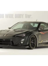 Varis Wide FRP Front Fender Set for Toyota GT-86, Scion FRS, Subaru BRZ 2012-2016                                     - VATO-063 - Image 2