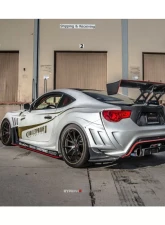 Varis Wide FRP Rear Fender Air Shroud Carbon for Toyota GT-86, Scion FRS, Subaru BRZ 2012-2016                                     - VATO-071 - Image 3