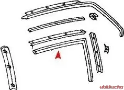 URO Parts Hard Top Seal Mercedes-Benz Left - 1077200578