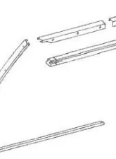 URO Parts Window Seal/Beaded Plate Mercedes-Benz Front Left                                     - 1077271130 - Image 2