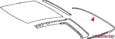 URO Parts Hard Top Seal Mercedes-Benz Rear - 1077900198