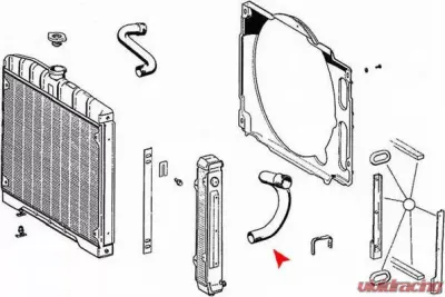 URO Parts Radiator Hose Mercedes-Benz Lower - 1085010482