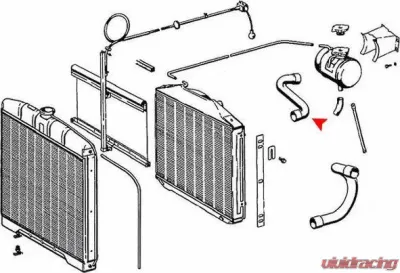 URO Parts Radiator Hose Mercedes-Benz Upper - 1105010282