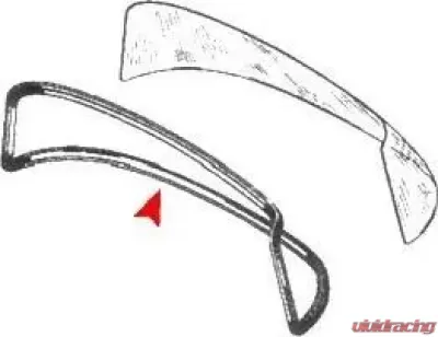 URO Parts Rear Window Seal Mercedes-Benz Rear - 1106700139