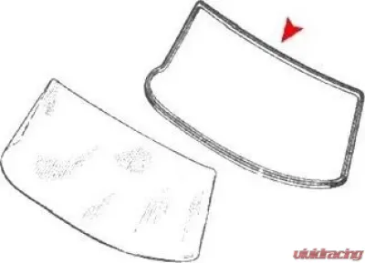 URO Parts Windshield Seal Mercedes-Benz Front - 1106700639