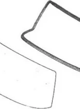 URO Parts Windshield Seal Mercedes-Benz Front                                     - 1116705639 - Image 2