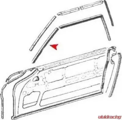 URO Parts Windshield Pillar Seal Mercedes-Benz - 1137251766