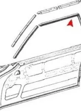 URO Parts Window Seal Mercedes-Benz Left                                     - 1137251966 - Image 2