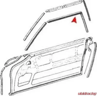 URO Parts Window Seal Mercedes-Benz Left - 1137251966
