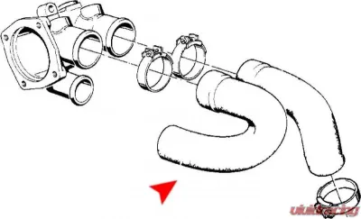 URO Parts Coolant Hose BMW Upper - Thermostat To Water Pump - 11531266459