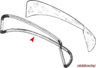 URO Parts Rear Window Seal Mercedes-Benz - 1156780820