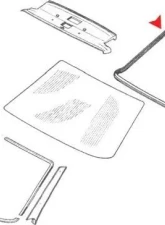 URO Parts Windshield Seal Mercedes-Benz                                     - 1166710120 - Image 2