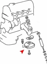 URO Parts Engine Mount Mercedes-Benz 240D 1977-1983                                     - 1232411213 - Image 2
