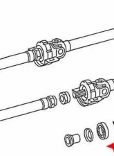 URO Parts Driveshaft Support w/ Bearing Mercedes-Benz Front                                     - 1234101081 - Image 2