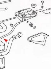 URO Parts Expansion Tank Hose Mercedes-Benz                                     - 1265011882 - Image 2