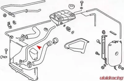 URO Parts Expansion Tank Hose Mercedes-Benz - 1265011882