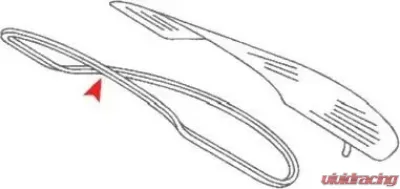 URO Parts Rear Window Seal Mercedes-Benz - 1266780120