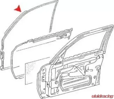 URO Parts Door Seal Mercedes-Benz Front Left - 1267200178