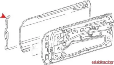 URO Parts Door Seal Mercedes-Benz Right - 1267200478