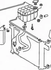 URO Parts Radiator Hose Mercedes-Benz Upper                                     - 1295010182 - Image 2