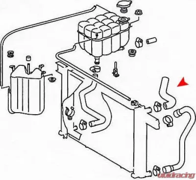 URO Parts Radiator Hose Mercedes-Benz Upper - 1295010182