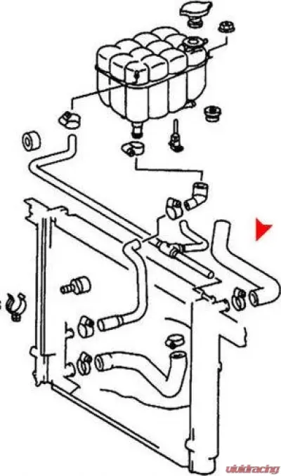 URO Parts Radiator Hose Mercedes-Benz Upper - 1295012682