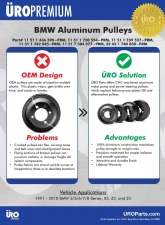 URO Parts Aluminum P/S Pump Pulley BMW                                     - 32421740858PRM - Image 2