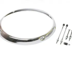 URO Parts Headlamp Rim Chrome Porsche