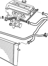 URO Parts Bypass Hose Saab 9-5 1999-2003 2.3L 4-Cyl                                     - 9178849 - Image 2