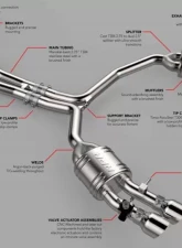 Dinan Free Flow Stainless Exhaust W/ Polished Tips BMW 440i 17-20                                     - D660-0077 - Image 7