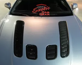 Exotic Car Gear Carbon Fiber 4pc Hood Vents Aston Martin Vantage V8/V12 2006+