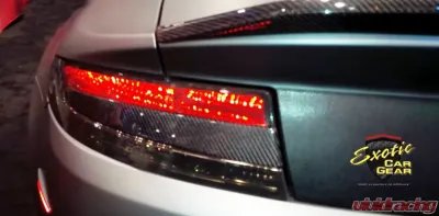 Exotic Car Gear Carbon Fiber 1-Pair Rear Taillight Inserts Aston Martin Vantage V8 2006+ - ECG-AM-VRTI