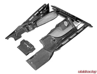 Exotic Car Gear Carbon Fiber 4pc Engine Bay Panel Set Audi R8 V10 - ECG-AUD-R8EB4