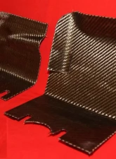 Exotic Car Gear Carbon Fiber 1-Pair  Exhaust Heat Shields Ferrari 355                                     - ECG-FER-355HS - Image 7