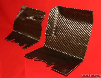 Exotic Car Gear Carbon Fiber 1-Pair  Exhaust Heat Shields Ferrari 355 - ECG-FER-355HS