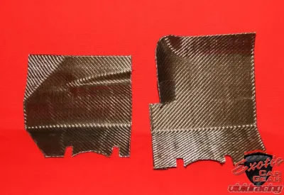 Exotic Car Gear Carbon Fiber 1-Pair  Exhaust Heat Shields Ferrari 355 - ECG-FER-355HS
