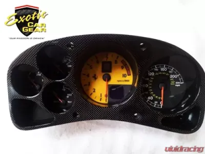 Exotic Car Gear Carbon Fiber Dash Cluster Surround Ferrari 360 - ECG-FER-360DCT