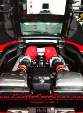 Exotic Car Gear Carbon Fiber 4pc OEM Engine Bay Panels Ferrari 360 Spider                                     - ECG-FER-360EBPS - Image 3