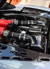 Exotic Car Gear Carbon Fiber 4pc OEM Engine Bay Panels Ferrari 360 Spider                                     - ECG-FER-360EBPS - Image 4