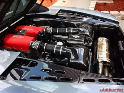 Exotic Car Gear Carbon Fiber 4pc OEM Engine Bay Panels Ferrari 360 Spider - ECG-FER-360EBPS